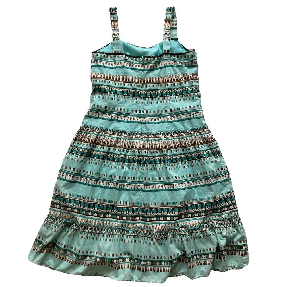 Printed Cotton Fit and Flare Dress - Picture 2 of 6